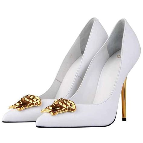 versace off white shoes|Versace heels price.